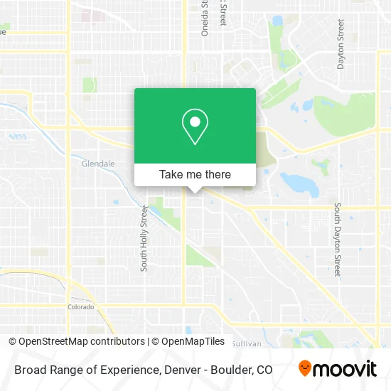 Broad Range of Experience map