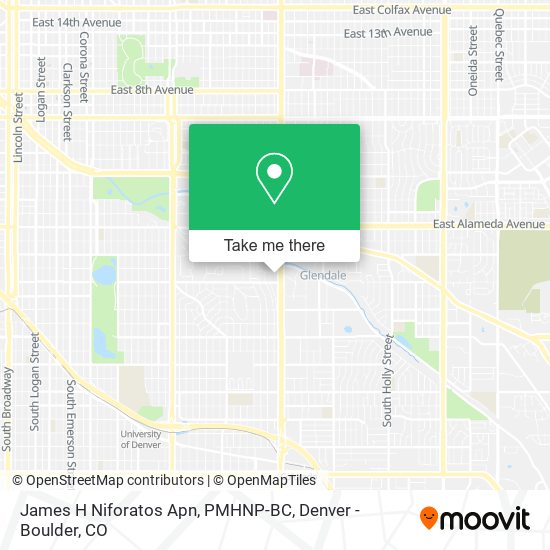 James H Niforatos Apn, PMHNP-BC map