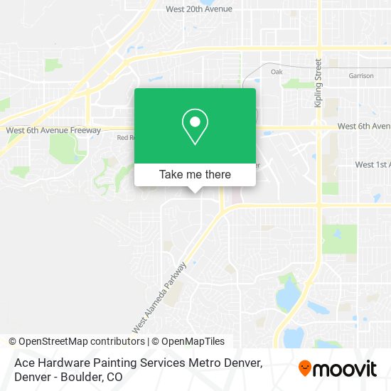 Ace Hardware Painting Services Metro Denver map