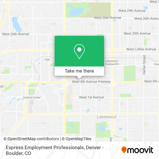 Express Employment Professionals map