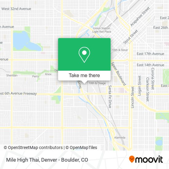 Mapa de Mile High Thai