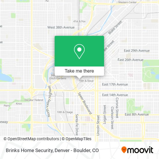 Brinks Home Security map