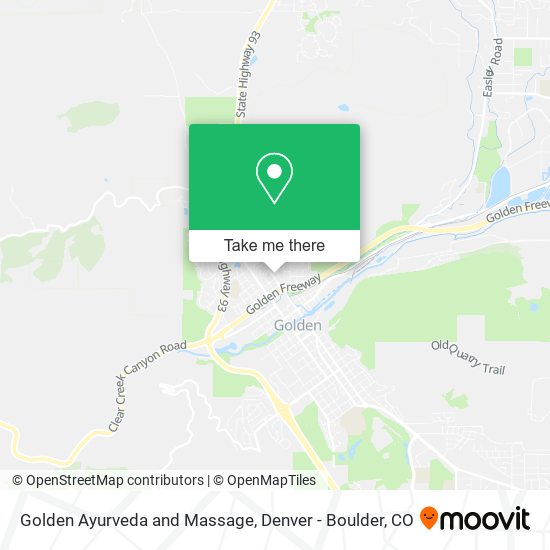 Golden Ayurveda and Massage map