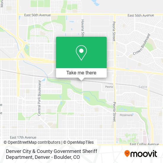 Denver City & County Government Sheriff Department map