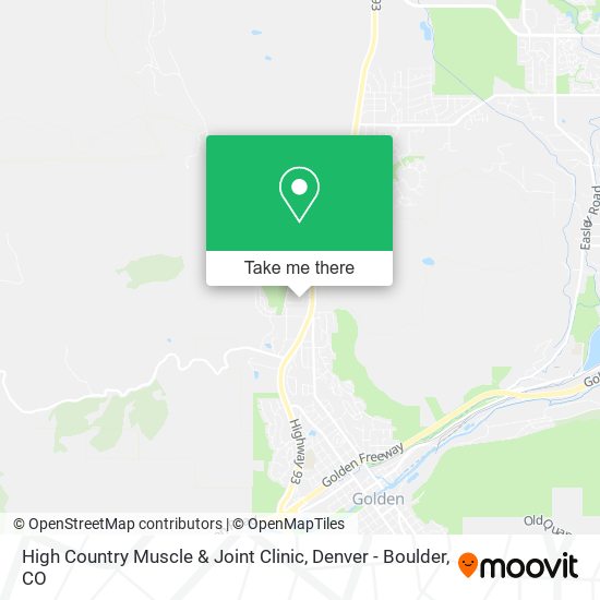 High Country Muscle & Joint Clinic map