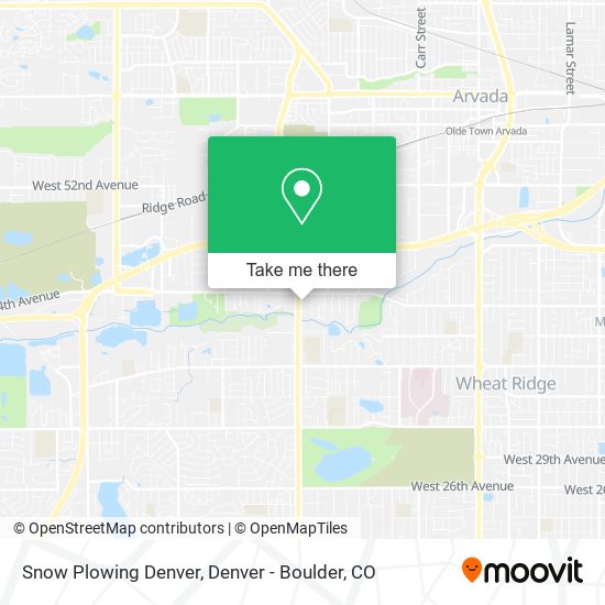 Snow Plowing Denver map