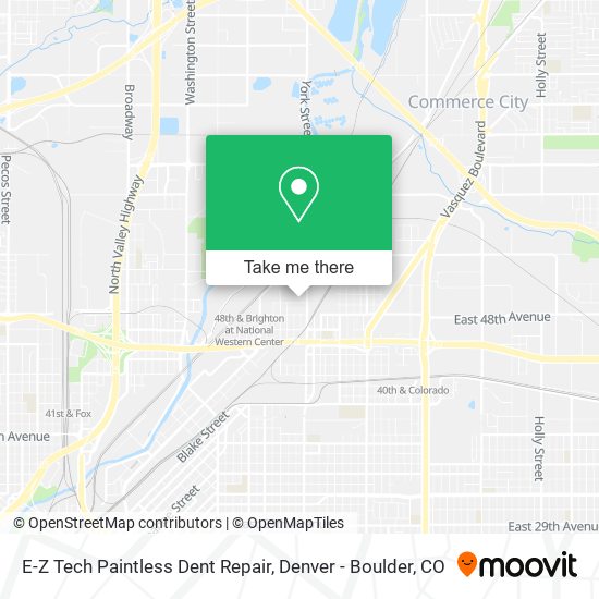 E-Z Tech Paintless Dent Repair map