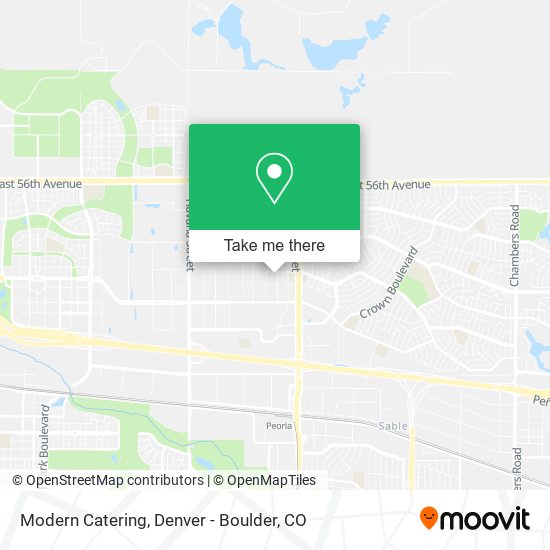 Modern Catering map