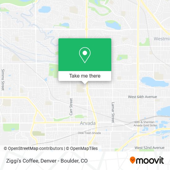 Mapa de Ziggi's Coffee