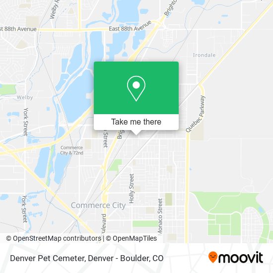 Denver Pet Cemeter map