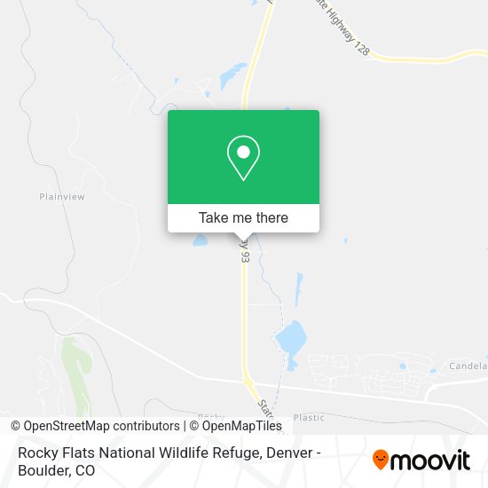 Rocky Flats National Wildlife Refuge map