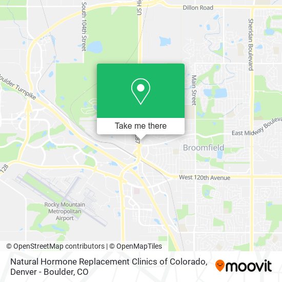 Natural Hormone Replacement Clinics of Colorado map