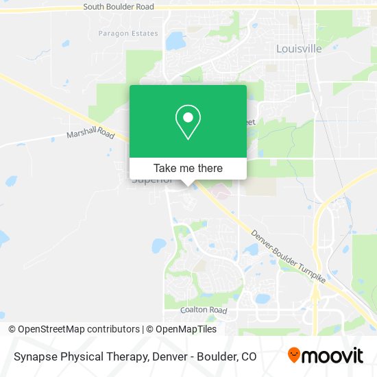 Synapse Physical Therapy map