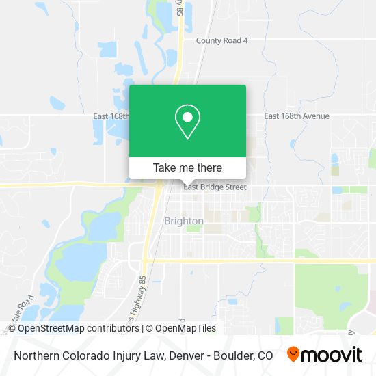 Mapa de Northern Colorado Injury Law