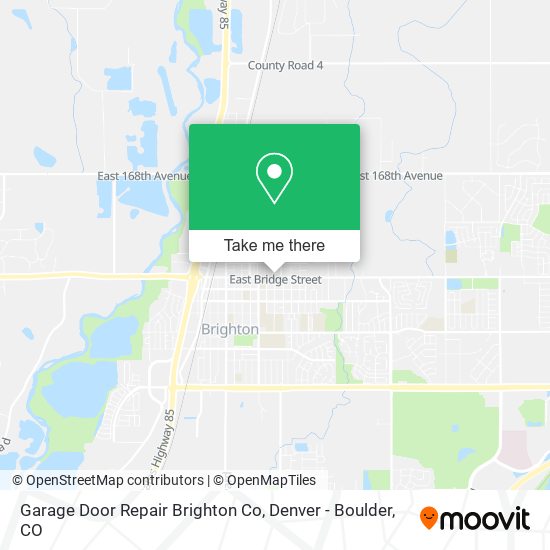 Garage Door Repair Brighton Co map
