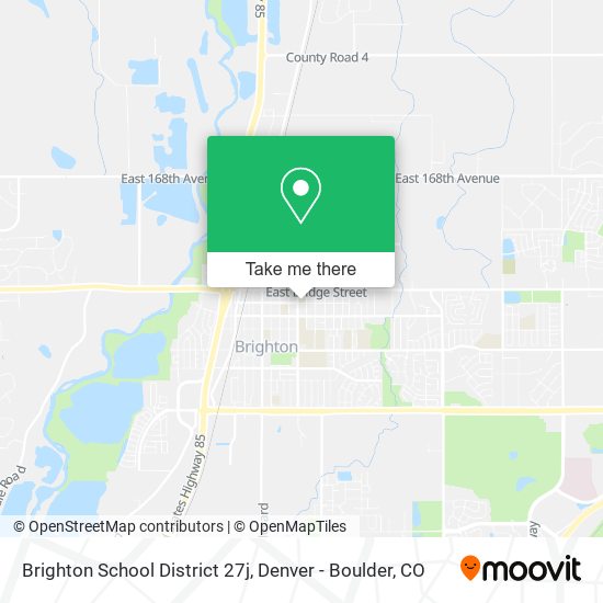 Mapa de Brighton School District 27j