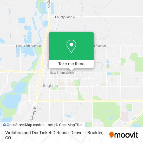Violation and Dui Ticket Defense map