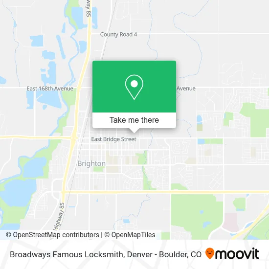 Broadways Famous Locksmith map