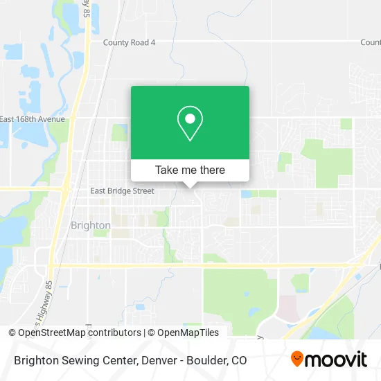 Brighton Sewing Center map