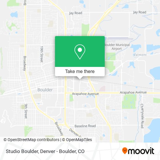 Studio Boulder map