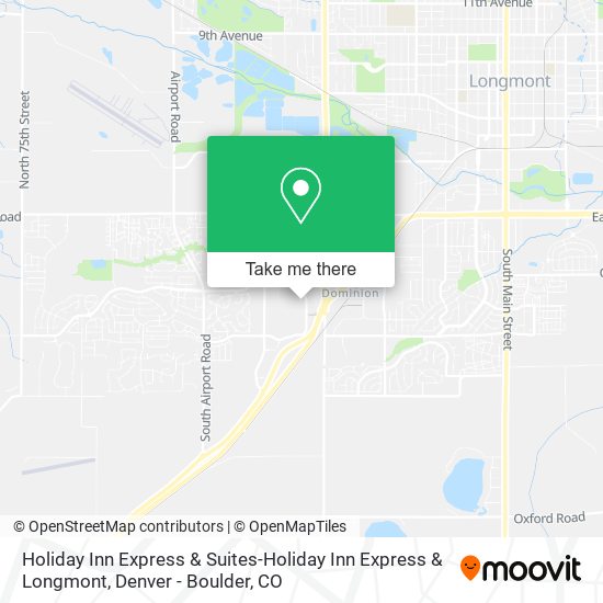 Mapa de Holiday Inn Express & Suites-Holiday Inn Express & Longmont