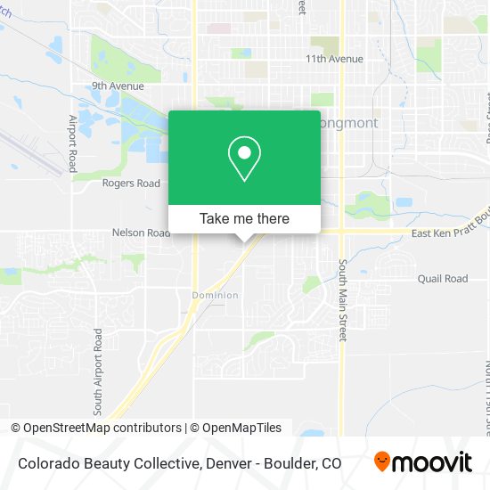 Colorado Beauty Collective map