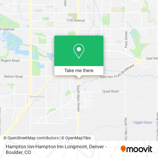 Mapa de Hampton Inn-Hampton Inn Longmont
