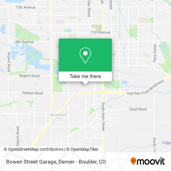 Bowen Street Garage map