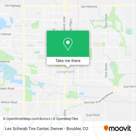 Les Schwab Tire Center map