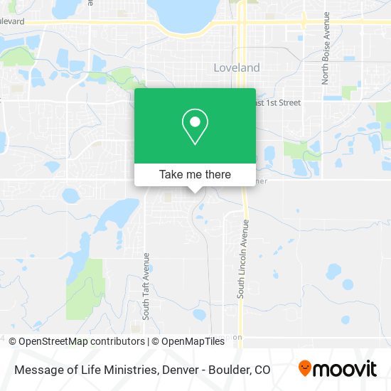 Message of Life Ministries map