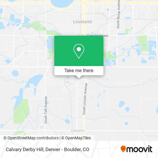 Calvary Derby Hill map