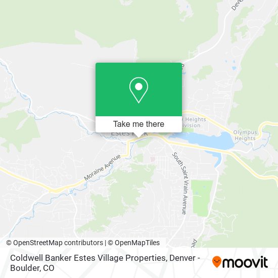 Mapa de Coldwell Banker Estes Village Properties