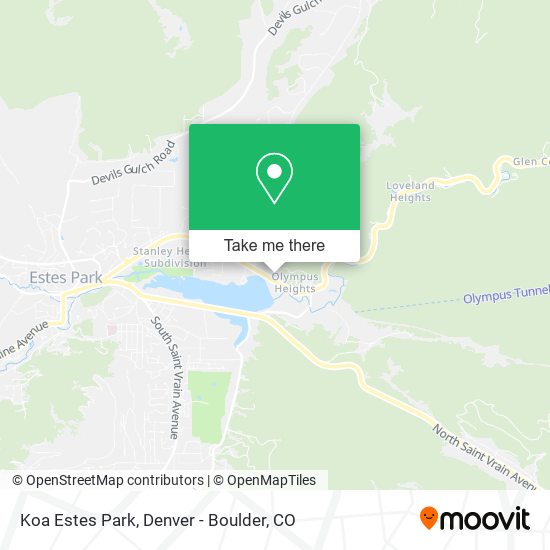 Mapa de Koa Estes Park