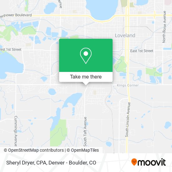 Sheryl Dryer, CPA map