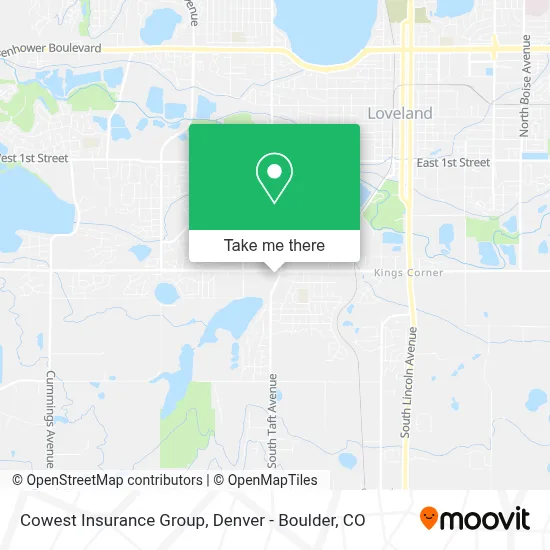 Cowest Insurance Group map