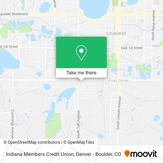 Indiana Members Credit Union map