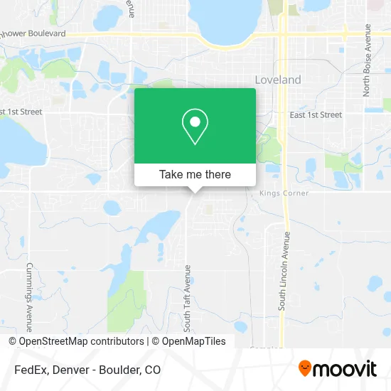 FedEx map