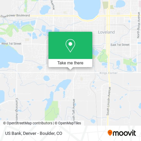 Mapa de US Bank
