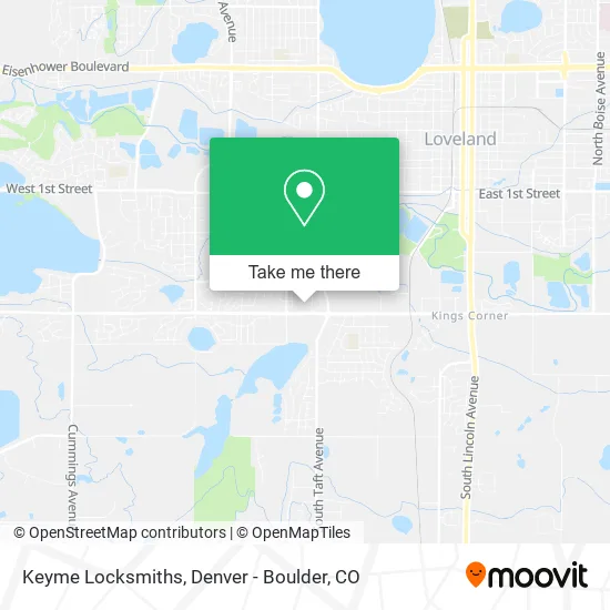 Keyme Locksmiths map