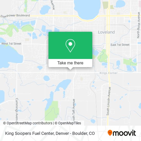 Mapa de King Soopers Fuel Center