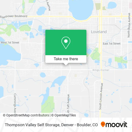 Thompson Valley Self Storage map