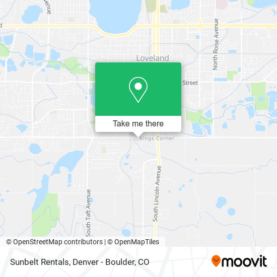 Sunbelt Rentals map