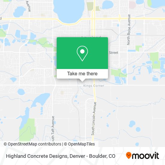 Mapa de Highland Concrete Designs