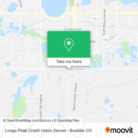 Mapa de Longs Peak Credit Union
