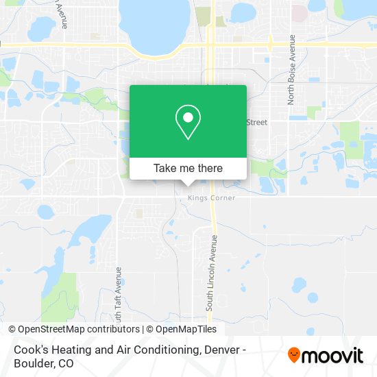 Cook's Heating and Air Conditioning map