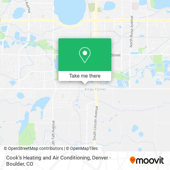 Cook's Heating and Air Conditioning map