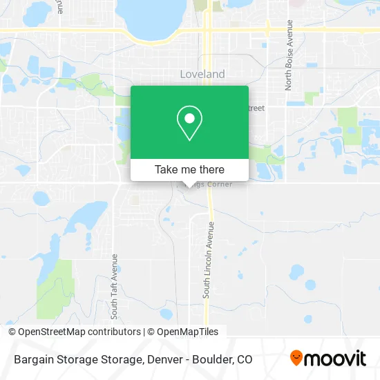 Bargain Storage Storage map