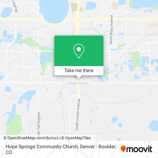 Hope Springs Community Church map