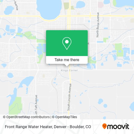 Mapa de Front Range Water Heater