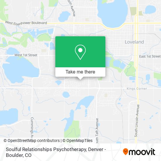 Mapa de Soulful Relationships Psychotherapy